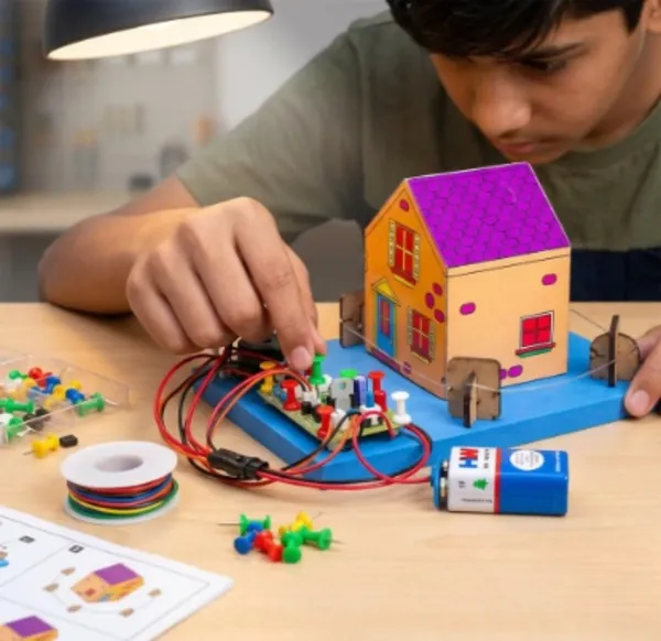 DIY_Fence_Security_Alarm_Working_Model_Physics_Science_Experiment_Project_Intruder_Touch_Detection_System_Educational_STEM_Learning_Kit_for_Class_12_School_Kids_Students_Exhibition