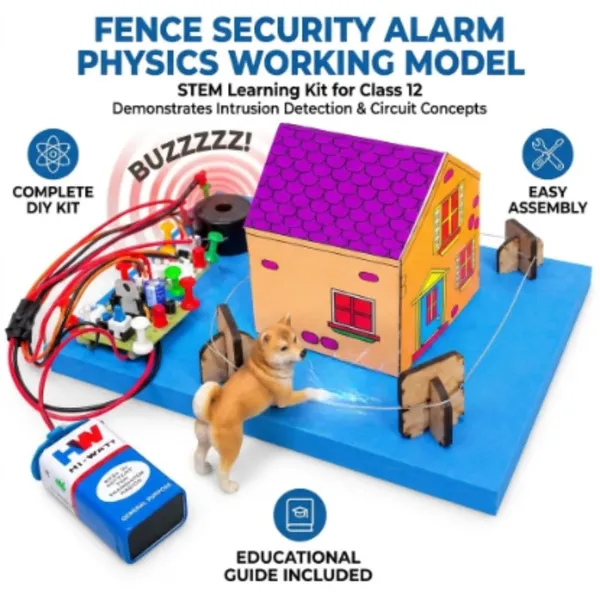 DIY_Fence_Security_Alarm_Working_Model_Physics_Science_Experiment_Project_Intruder_Touch_Detection_System_Educational_STEM_Learning_Kit_for_Class_12_School_Kids_Students_Exhibition