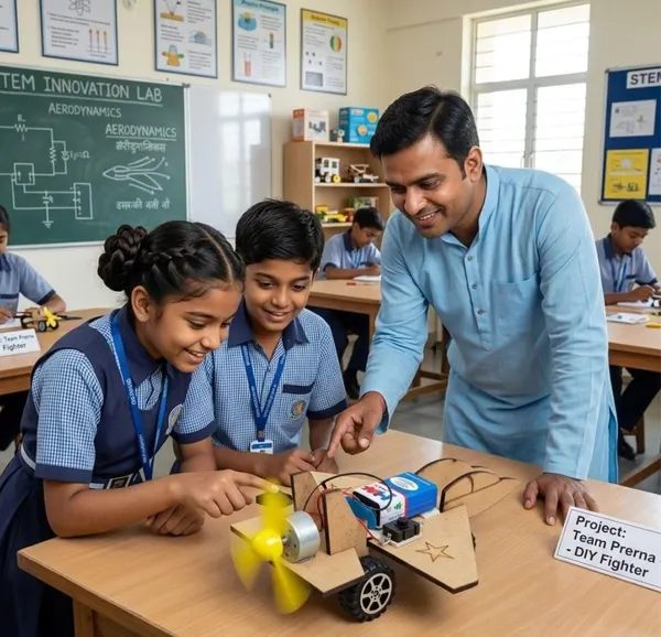 DIY_Fighter_Aircraft_STEM_Educational_Learning_Kit_with_Motor_Powered_Propeller_|_Steam_Toy_Plane_Science_Project_Working_Model_for_School_Exhibition,_Physics_Engineering_Students_and_Kids