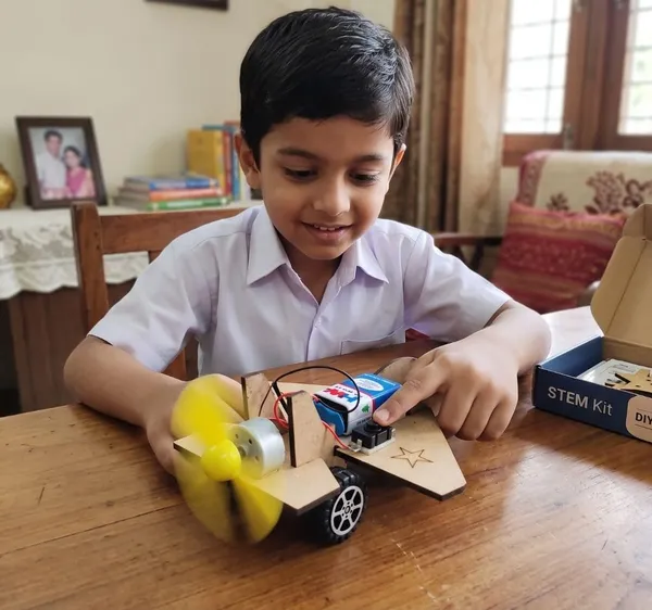 DIY_Fighter_Aircraft_STEM_Educational_Learning_Kit_with_Motor_Powered_Propeller_|_Steam_Toy_Plane_Science_Project_Working_Model_for_School_Exhibition,_Physics_Engineering_Students_and_Kids