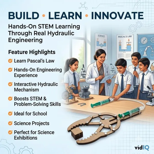 DIY_Hydraulic_Robot_Hand_Project_Kit,_Syringe_Operated_Gripper_Claw_STEM_Science_Experiment_Working_Model