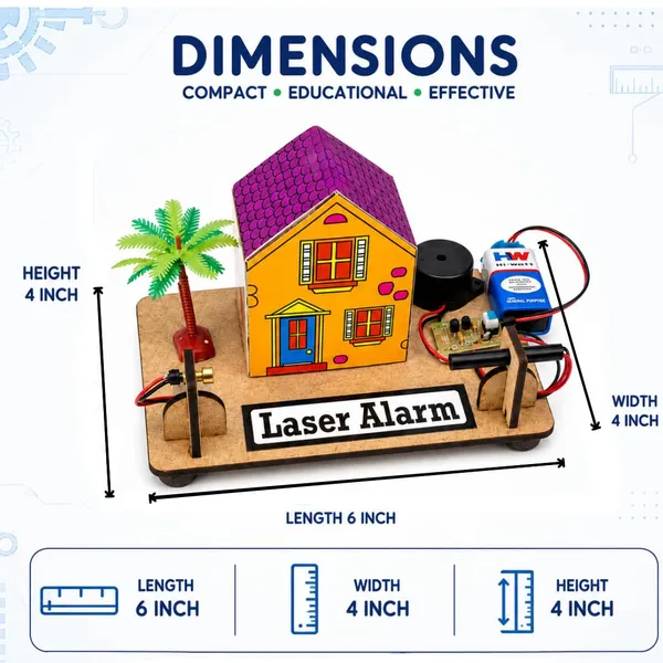 DIY_Laser_Security_Alarm_Physics_Experiment_Science_Project_Working_Model_Electronics_Learning_Intruder_Detection_System_Educational_STEM_Kit_Toy_for_School_Kids_and_Class_12_Students