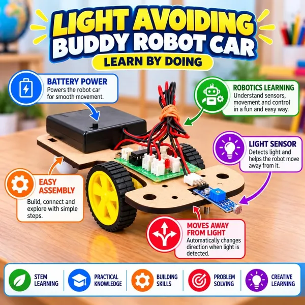 DIY_Light_Avoiding_Buddy_Robot_Car_LDR_Sensor_Robotics_Bot_Electronics_Science_Experiment_Working_Exhibition_Model_STEM_Learning_Educational_Project_Smart_Kit_for_School_Kids_and_Students