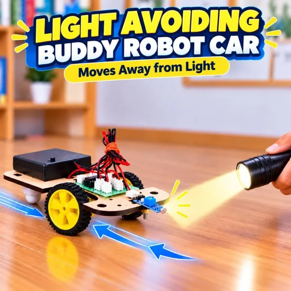DIY_Light_Avoiding_Buddy_Robot_Car_LDR_Sensor_Robotics_Bot_Electronics_Science_Experiment_Working_Exhibition_Model_STEM_Learning_Educational_Project_Smart_Kit_for_School_Kids_and_Students