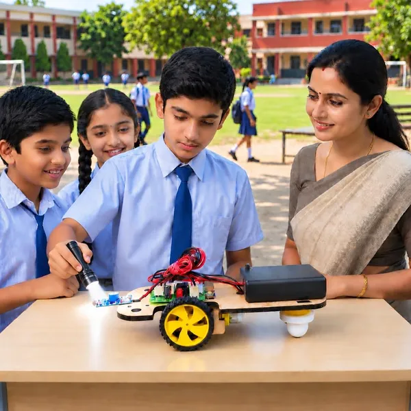 DIY_Light_Avoiding_Buddy_Robot_Car_LDR_Sensor_Robotics_Bot_Electronics_Science_Experiment_Working_Exhibition_Model_STEM_Learning_Educational_Project_Smart_Kit_for_School_Kids_and_Students