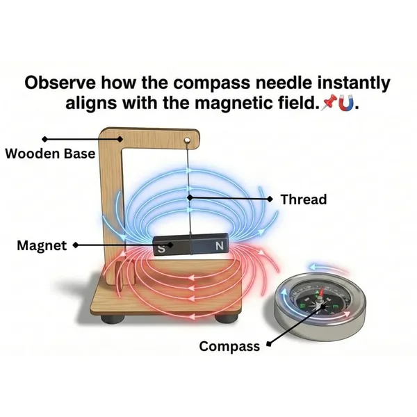 DIY_Magnetic_Direction_Compass_with_Bar_Magnet_STEM_Learning_Working_Model_North_and_South_Pole_Marking_Science_Project_Educational_Experiment_Kit_for_School_Students