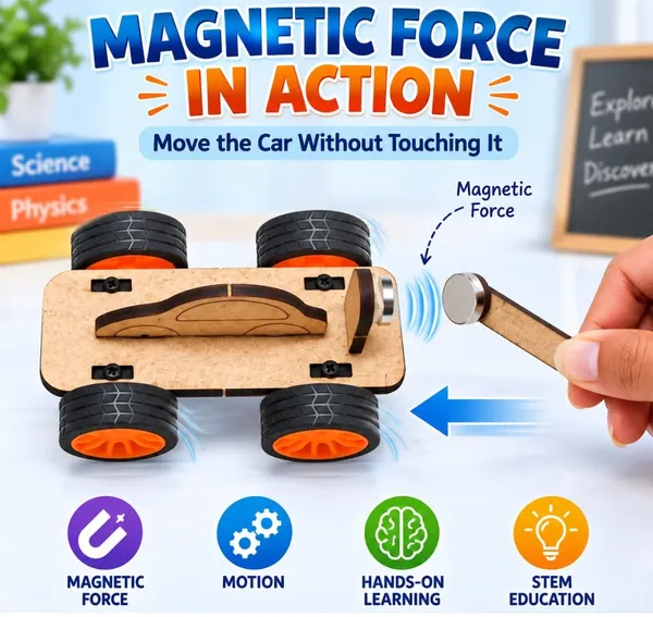 DIY_Magnetic_Toy_Car_STEM_Science_Project_Educational_Experiment_Kit_Physics_Working_Model_Demonstrating_Magnetic_Force_and_Repulsion_for_School_Kids_and_Students