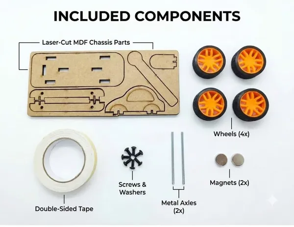 DIY_Magnetic_Toy_Car_STEM_Science_Project_Educational_Experiment_Kit_Physics_Working_Model_Demonstrating_Magnetic_Force_and_Repulsion_for_School_Kids_and_Students