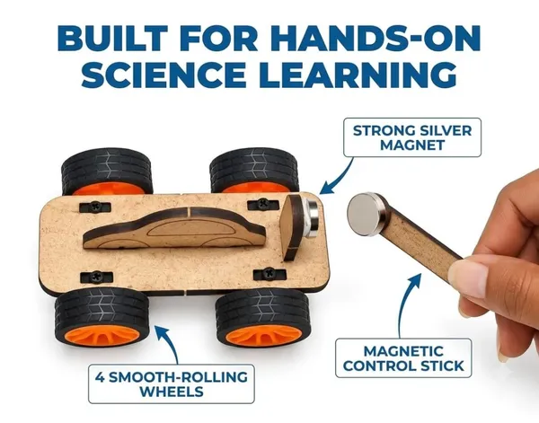 DIY_Magnetic_Toy_Car_STEM_Science_Project_Educational_Experiment_Kit_Physics_Working_Model_Demonstrating_Magnetic_Force_and_Repulsion_for_School_Kids_and_Students