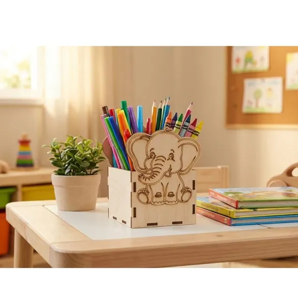 DIY_Painting_and_Colouring_Kit_Wooden_Elephant_Pen_Stand_for_Kids_MDF_Desk_Organizer_Pencil_Holder_Craft_Kit_Cute_Cartoon_Study_Table_Decor_Birthday_Return_Gift