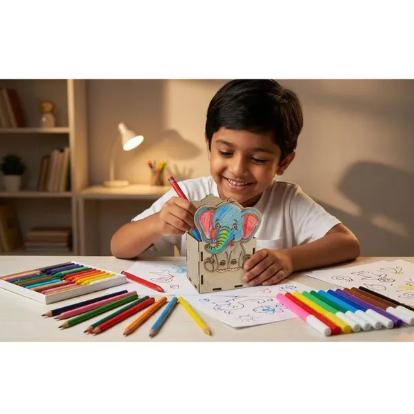 DIY_Painting_and_Colouring_Kit_Wooden_Elephant_Pen_Stand_for_Kids_MDF_Desk_Organizer_Pencil_Holder_Craft_Kit_Cute_Cartoon_Study_Table_Decor_Birthday_Return_Gift