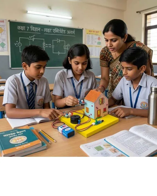 DIY_Paper_House_IR_Sensor_Intruder_Alarm_Security_System_Working_Model_Physics_Project_Experiment_Kit_Science_STEM_Learning_Education_Electronics_with_Buzzer_for_Class_9-12_Students
