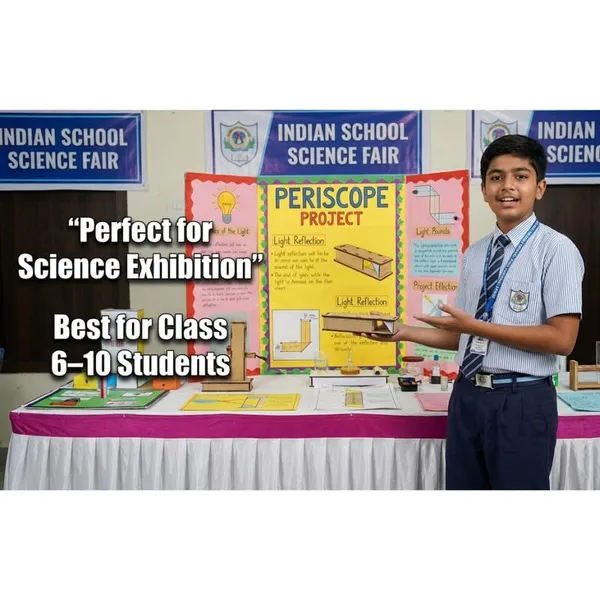 DIY_Periscope_Light_Reflection_Physics_Working_Model_STEM_Educational_Optics_Science_Project_Kit_for_Class_6–12_Students_|_Laws_of_Reflection_Demonstration_School_Science_Exhibition_Model