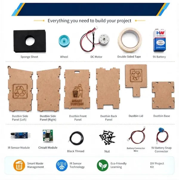 DIY_Smart_Dustbin_Science_Project_Working_Model_Kit_Using_IR_Sensor_|_Automatic_Waste_Bin_STEM_Learning_Activity_for_Science_Exhibition,_School_Projects,_Students_and_Kids