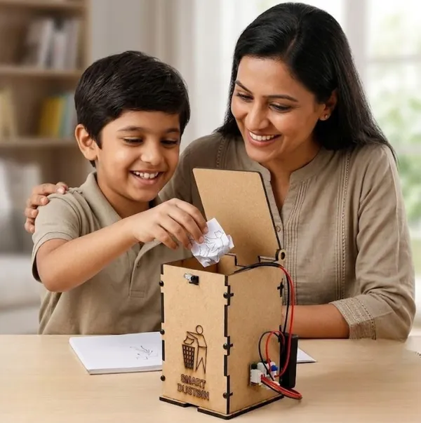 DIY_Smart_Dustbin_Science_Project_Working_Model_Kit_Using_IR_Sensor_|_Automatic_Waste_Bin_STEM_Learning_Activity_for_Science_Exhibition,_School_Projects,_Students_and_Kids