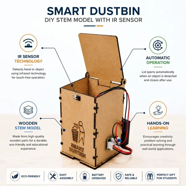 DIY_Smart_Dustbin_Science_Project_Working_Model_Kit_Using_IR_Sensor_|_Automatic_Waste_Bin_STEM_Learning_Activity_for_Science_Exhibition,_School_Projects,_Students_and_Kids