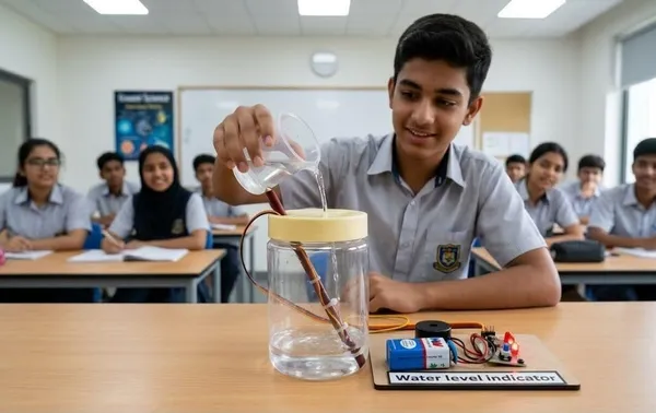 DIY_Water_Level_Indicator_Science_Project_Working_Model_STEM_Educational_Kit_Electronics_Physics_Experiment_for_School_Exhibition_Kids_and_Students_Class_6-12