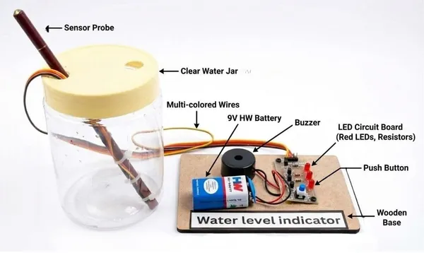 DIY_Water_Level_Indicator_Science_Project_Working_Model_STEM_Educational_Kit_Electronics_Physics_Experiment_for_School_Exhibition_Kids_and_Students_Class_6-12