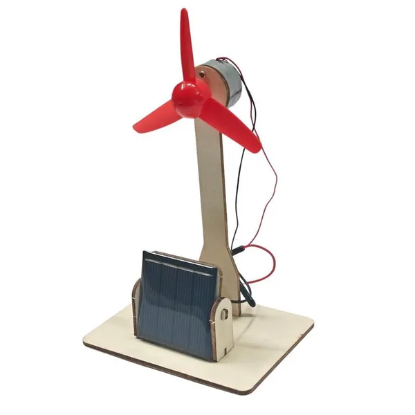 DIY_Windmill_Solar_Panel_Toy_Fan_Science_Project_kit_DC_Motor_Working_Model_Step-by-Step_Assembly_Fun_DIY_Renewable_Energy_Project_Kit