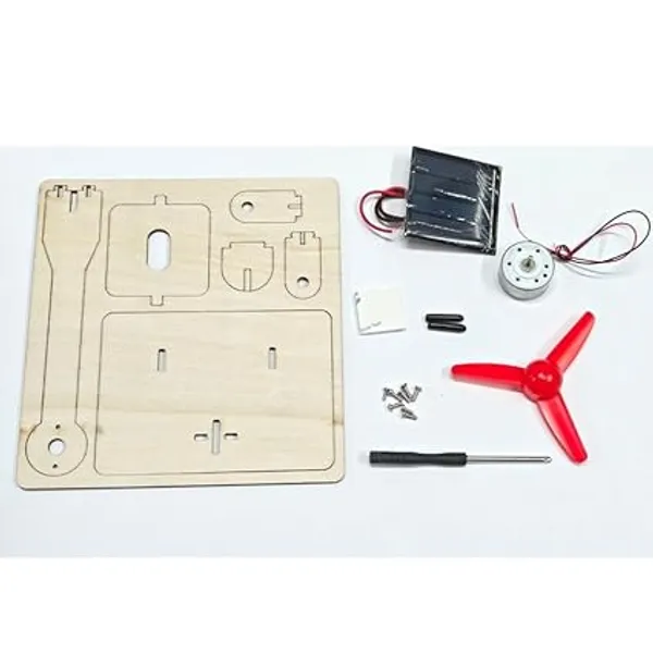 DIY_Windmill_Solar_Panel_Toy_Fan_Science_Project_kit_DC_Motor_Working_Model_Step-by-Step_Assembly_Fun_DIY_Renewable_Energy_Project_Kit
