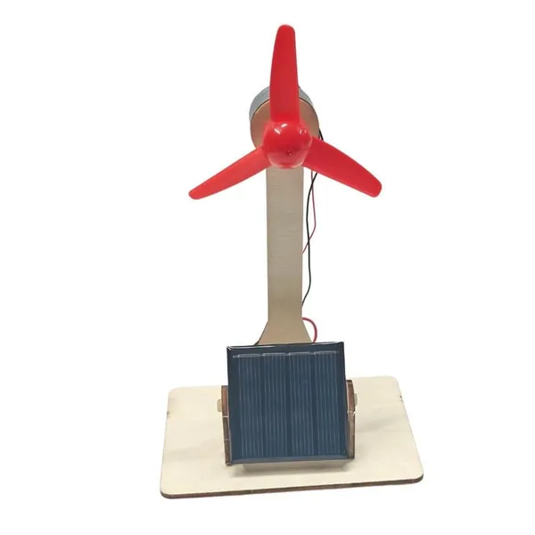 DIY_Windmill_Solar_Panel_Toy_Fan_Science_Project_kit_DC_Motor_Working_Model_Step-by-Step_Assembly_Fun_DIY_Renewable_Energy_Project_Kit