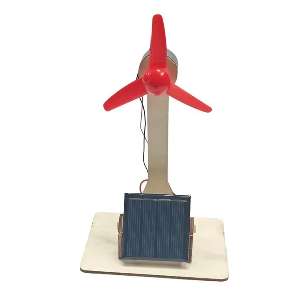 DIY_Windmill_Solar_Panel_Toy_Fan_Science_Project_kit_DC_Motor_Working_Model_Step-by-Step_Assembly_Fun_DIY_Renewable_Energy_Project_Kit