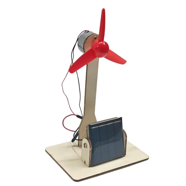 DIY_Windmill_Solar_Panel_Toy_Fan_Science_Project_kit_DC_Motor_Working_Model_Step-by-Step_Assembly_Fun_DIY_Renewable_Energy_Project_Kit
