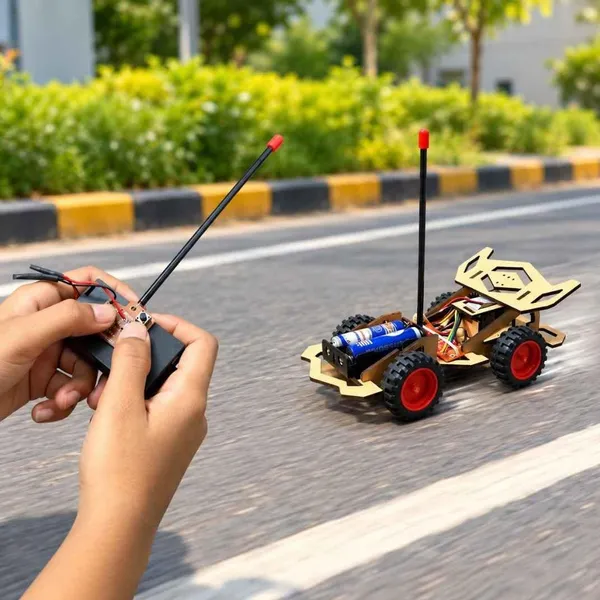 DIY_Wireless_Remote_Controlled_Car_Kit_with_MDF_Chassis,_RF_Controller_and_Receiver,_STEM_Robotics_Science_Experiment_Working_Model_for_Kids_and_School_Students