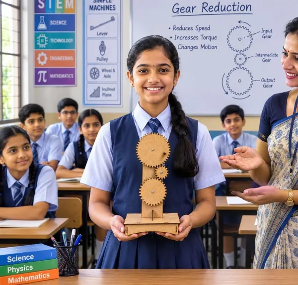 DIY_Wooden_Gear_Reduction_Mechanism_STEM_Learning_Kit_with_Hand_Crank_System|_Mechanical_Engineering_Physics_Working_Model_|_Science_Project_for_School_Exhibition,_Students_and_Kids