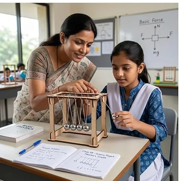 DIY_Wooden_Newton's_Cradle_Working_Model_Science_Project_Physics_STEM_Learning_Kit_Activity_Set_for_School_Kids_and_Students