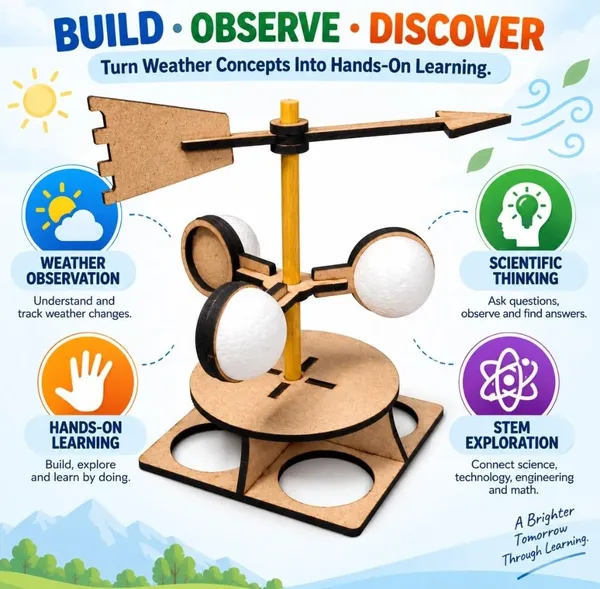 DIY_Wooden_Weather_Anemometer_Wind_Vane_Working_Model_for_Science_Exhibition_Project_STEM_Learning_Educational_Kit_for_School_Kids_Class_12_Students_with_Magnetic_Direction_Compass