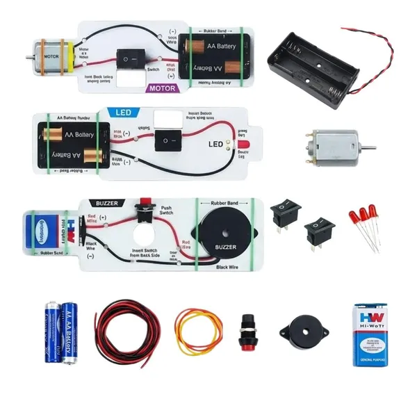 Educational_DIY_Electronics_Circuit_Kit_for_Kids_STEM_Science_Project_Set_LED_Motor_Buzzer_Traffic_Light_Series_Parallel_Experiments_School_Exhibition_Toy_Class_6–12