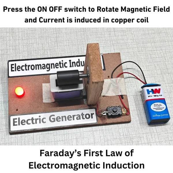 Electricity_Generation_Project_for_Class_10_AC_DC_Science_Project_Faraday's_Law_of_Electromagnetic_Induction_Physics_Working_Model_for_Class_10,_12_Science_Project