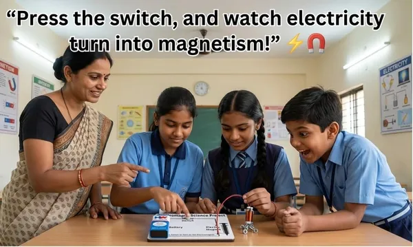 Electromagnet_Science_Project_STEM_Learning_Working_Model_Kit_Based_on_Faraday's_Law_of_Electromagnetic_Induction_for_Class_12_School_Students