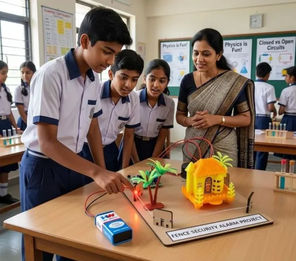 Fence_Security_Alarm_Physics_Working_Model_Science_Experiment_Project_Intruder_Detection_Alarm_System_STEM_Learning_Kit_for_Class_12_Students_School_Kids_Science_Exhibition