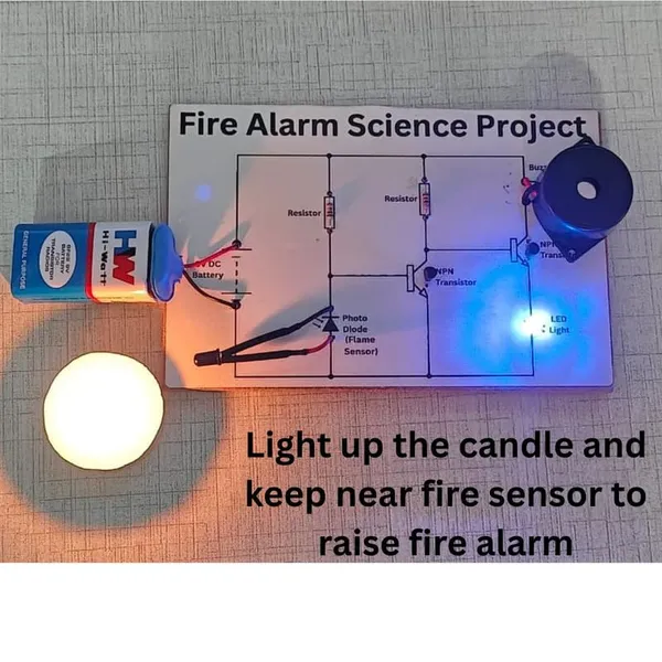 Fire_Alarm_Science_Project_Experiment_Kit_DIY_STEM_Educational_Electronics_Model_for_Kids_School_Science_&_Fair_Activity_Fire_Detection_System