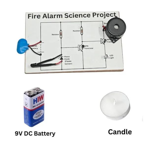 Fire_Alarm_Science_Project_Experiment_Kit_DIY_STEM_Educational_Electronics_Model_for_Kids_School_Science_&_Fair_Activity_Fire_Detection_System