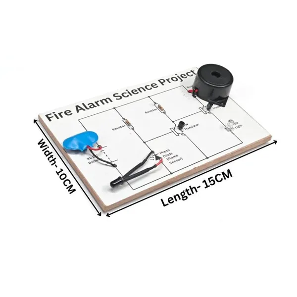 Fire_Alarm_Science_Project_Experiment_Kit_DIY_STEM_Educational_Electronics_Model_for_Kids_School_Science_&_Fair_Activity_Fire_Detection_System