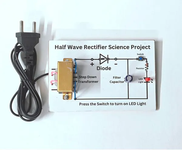 Half_Wave_Rectifier_Investigatory_Science_Project_Working_Model_Experiment_Kit_for_Class_12_Students_with_Filter_Capacitor_and_Diode.