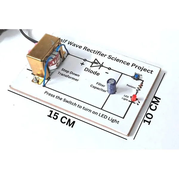 Half_Wave_Rectifier_Investigatory_Science_Project_Working_Model_Experiment_Kit_for_Class_12_Students_with_Filter_Capacitor_and_Diode.