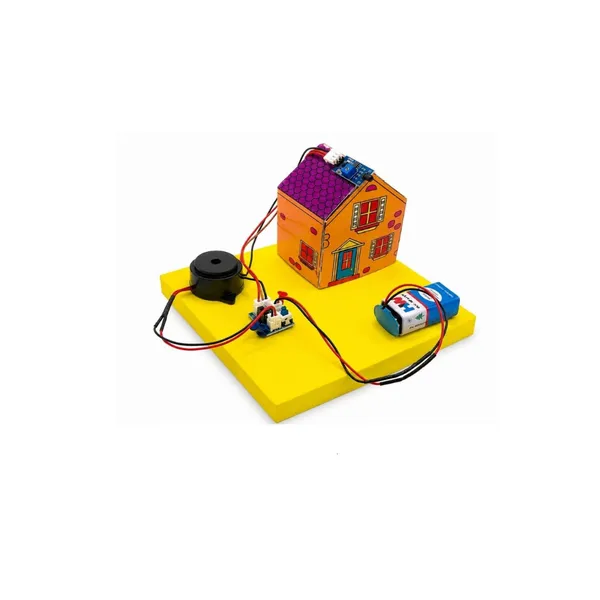DIY_Paper_House_Fire_Alarm_STEM_Science_Project_Working_Model_Kit_for_Class_12_Physics_Educational_Safety_Experiment,_Learning_Activity_for_School_Students_with_Buzzer_and_Sensor