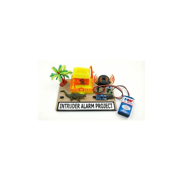 IR_Sensor_Based_Intruder_Alarm_Security_System_Physics_Working_Model_Experiment_Kit_STEM_Science_Education_Project_for_Class_9_to_12_School_Students_&_Kids