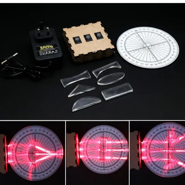Laser_Optics_Science_Kit_Light_Reflection_Refraction_Experiment_with_Laser_Light_Beam_Box_Lenses_and_Protractor_DIY_STEM_Educational_Learning_Project_for_School_Students