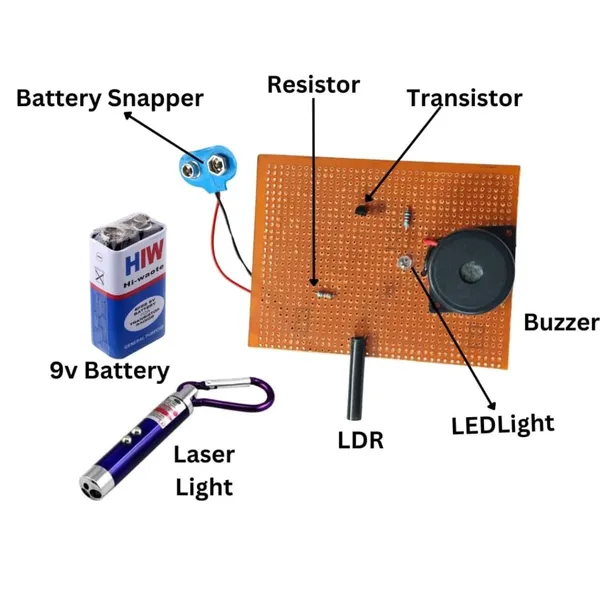 Laser_Security_Alarm_Circuit_Science_Project_Working_Model_Kit_for_Class_12_School_Students
