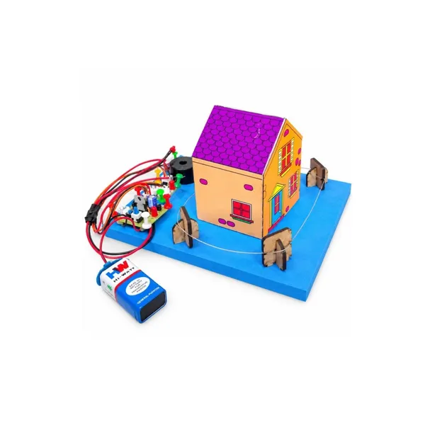 DIY_Fence_Security_Alarm_Working_Model_Physics_Science_Experiment_Project_Intruder_Touch_Detection_System_Educational_STEM_Learning_Kit_for_Class_12_School_Kids_Students_Exhibition