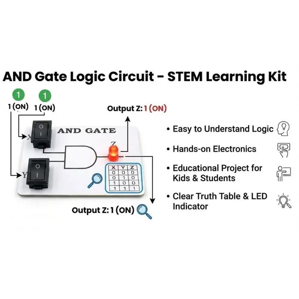 Logic_and_Gate_Experiment_Working_Model_for_School_Science_Project_Digital_Electronics_STEM_Learning_Kit_with_Truth_Table_Class_12_Students