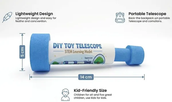 Mini_Monocular_Telescope_DIY_School_Science_Project_STEM_Learning_Educational_Optics_Experiment_Kit_for_Kids_Students_Lab_Activity_Working_Model_Toy
