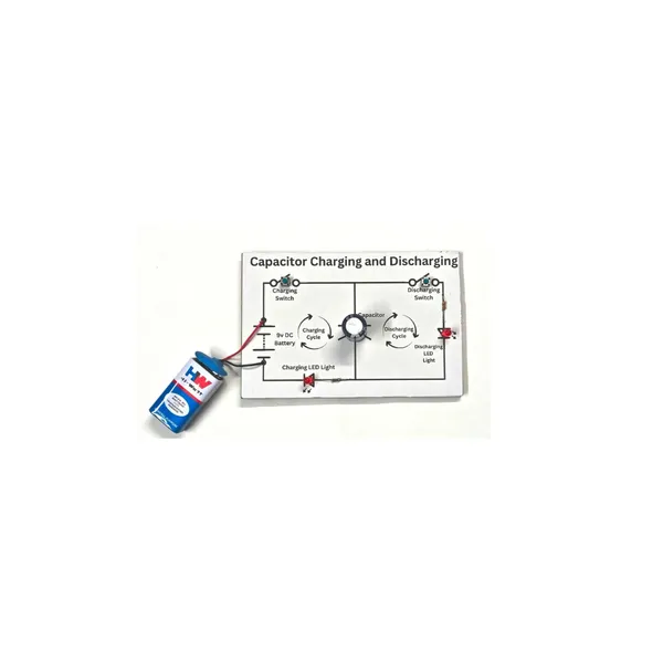 Charging_and_Discharging_of_Capacitor_Experiment_Investigatory_Science_Project_Working_Model_for_Class_12_School_Students.