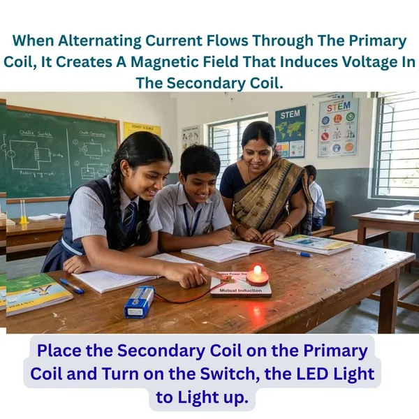 Physics_Science_Project_Working_Model_Wireless_Power_Transmission_Using_Electromagnetic_Mutual_Induction_for_School_Kids_Class_6_to_12_Students_STEM_Learning_and_Experiment_Educational_Kit