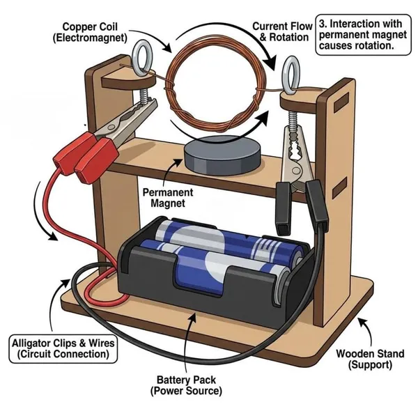 Readymade_Faraday’s_Law_of_Electromagnetic_Induction_Magnet_Electric_Motor_Experiment_Physics_Science_Project_Kit_Working_Model_for_School_Kids_and_Class_12_Student